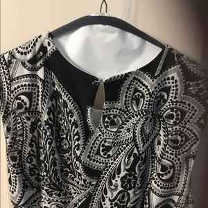 Maxi black and white dress size 10